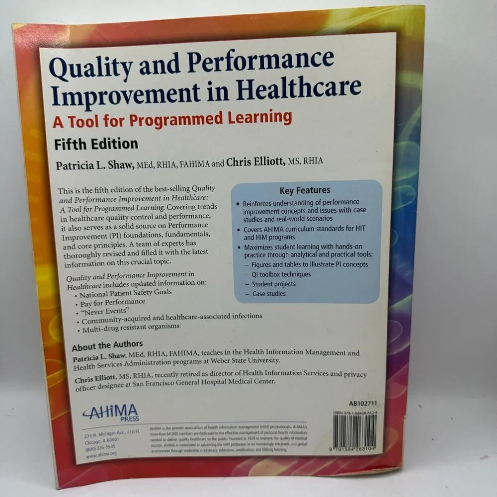 Quality and Performance Improvement in Healthcare, 5th Ed. Paperback